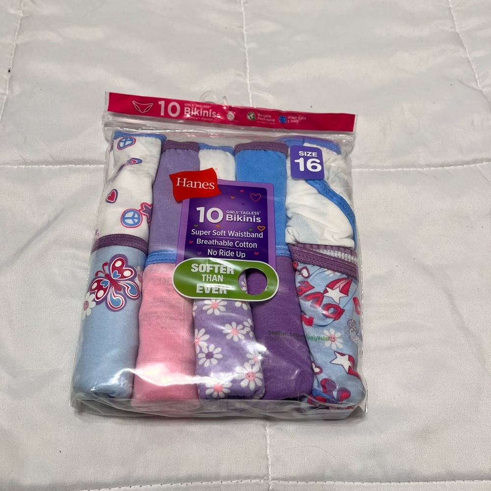 New Hanes Colorful Bikini Underwear Set